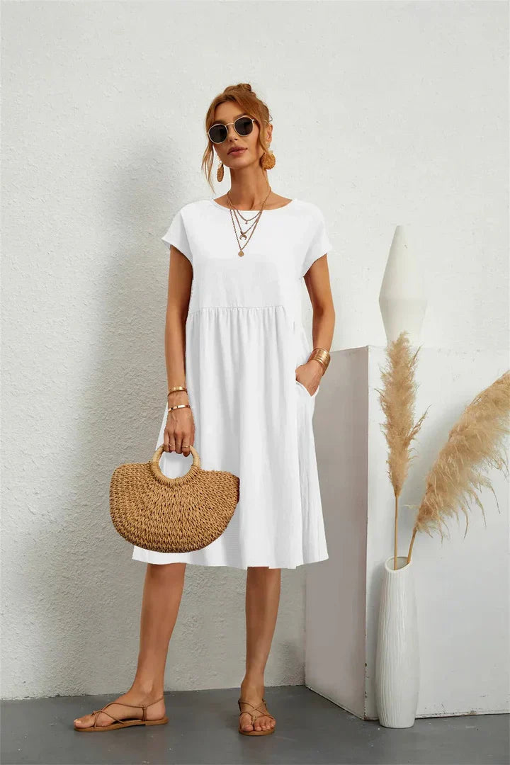 Faye – Casual Jurk met Zakken