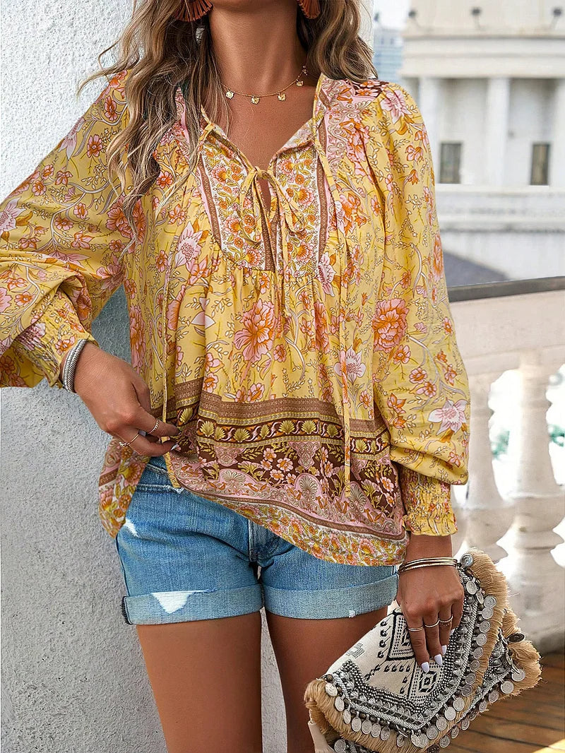 Selly - Top met Bloemenprint