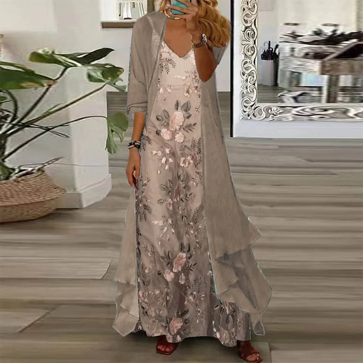 Mara | Maxi-Jurk met Jasje (2-delige set)