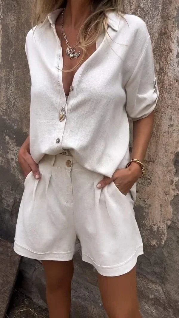 Sophie | Luchtige Linnen Zomerset met Losse Pasvorm