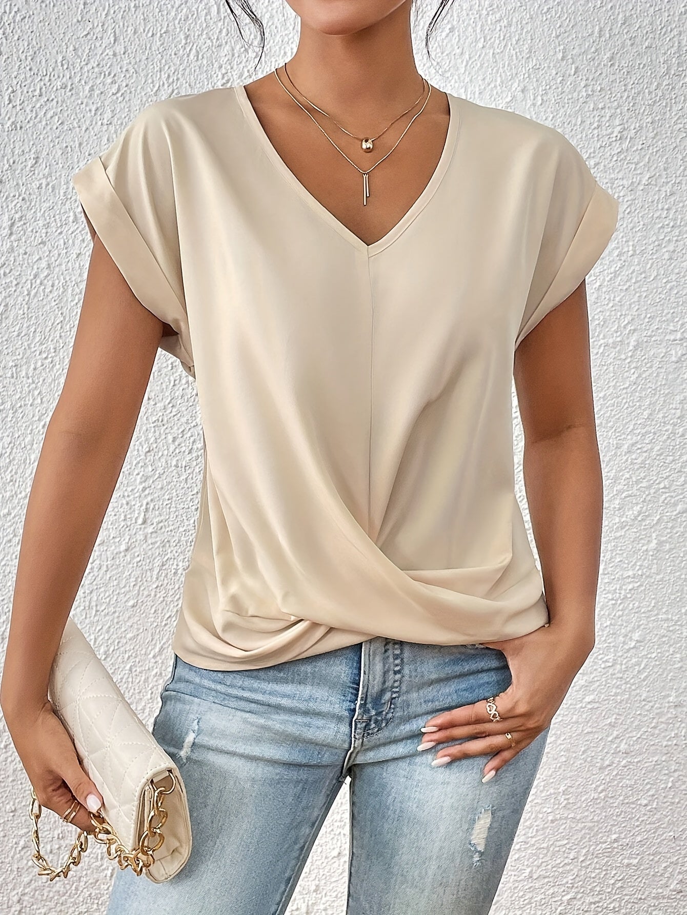 Julie™ | Casual V-hals T-shirt