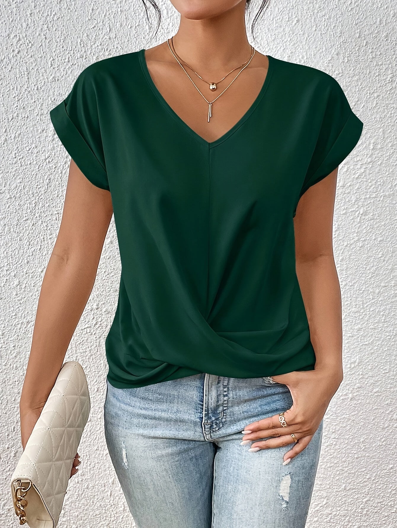 Julie™ | Casual V-hals T-shirt