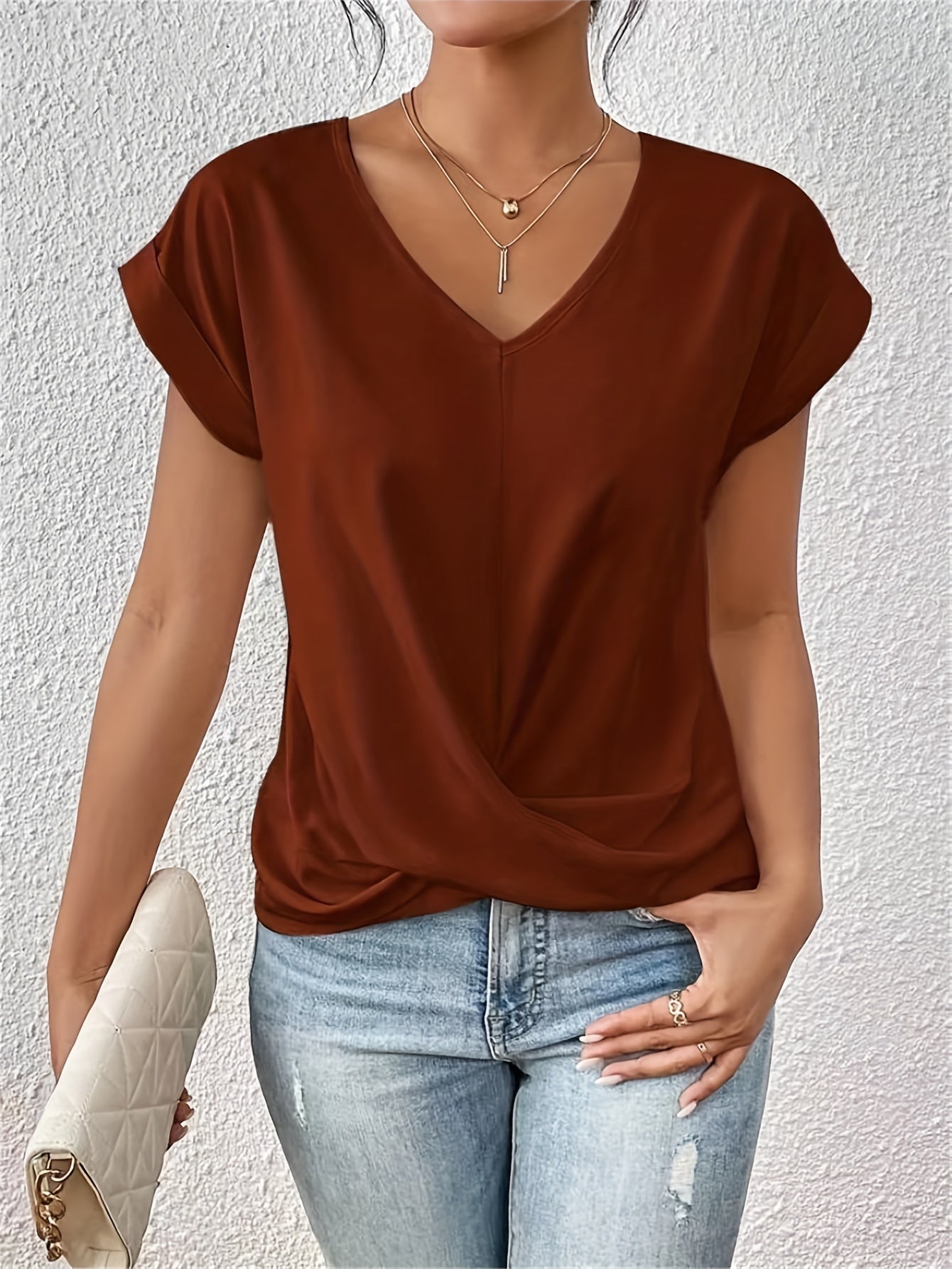 Julie™ | Casual V-hals T-shirt