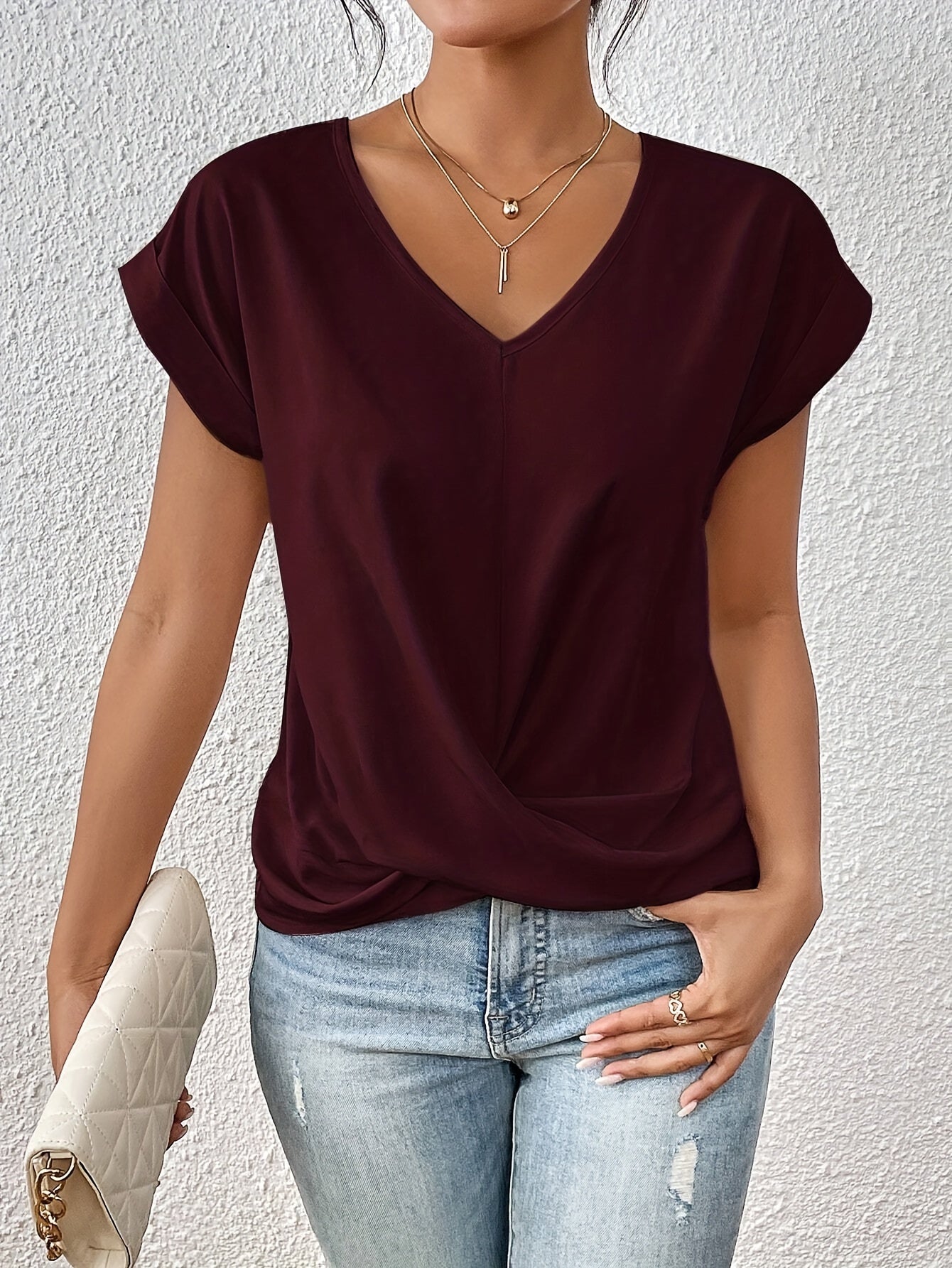 Julie™ | Casual V-hals T-shirt
