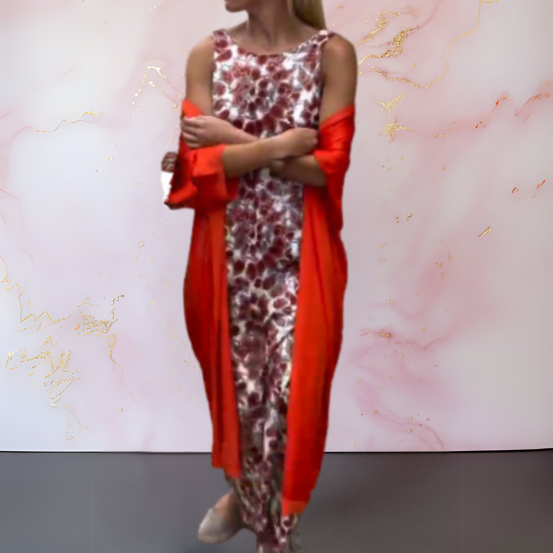 Monique | Elegant maxi-jurk met bijpassende jas