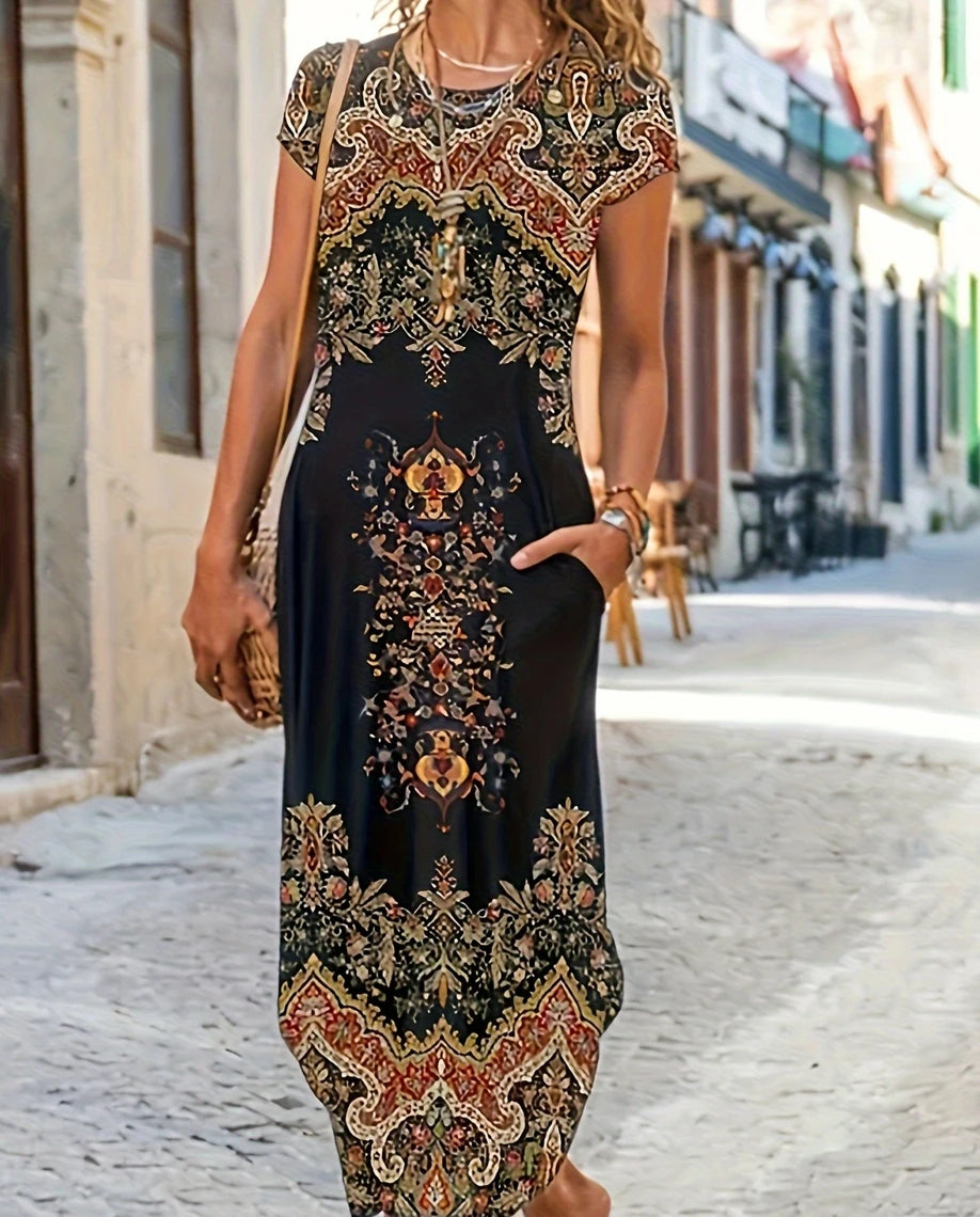 Lena | Elegante Casual Jurk met Losse Pasvorm