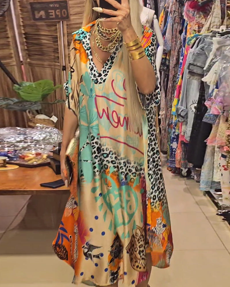 Elena - Casual Jurk met V-hals