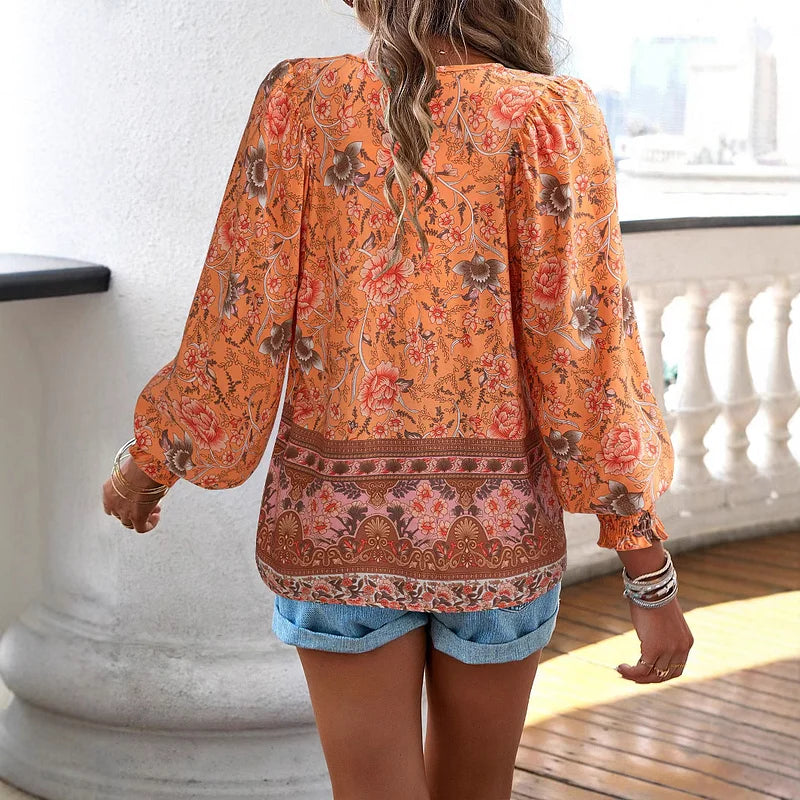 Selly - Top met Bloemenprint