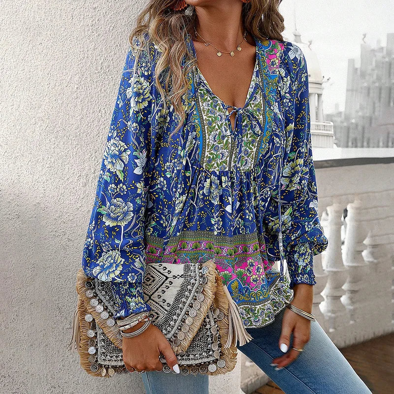 Selly - Top met Bloemenprint