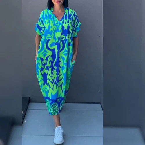 Élise | Bloemenjurk met vloeiende pasvorm en romantische charme