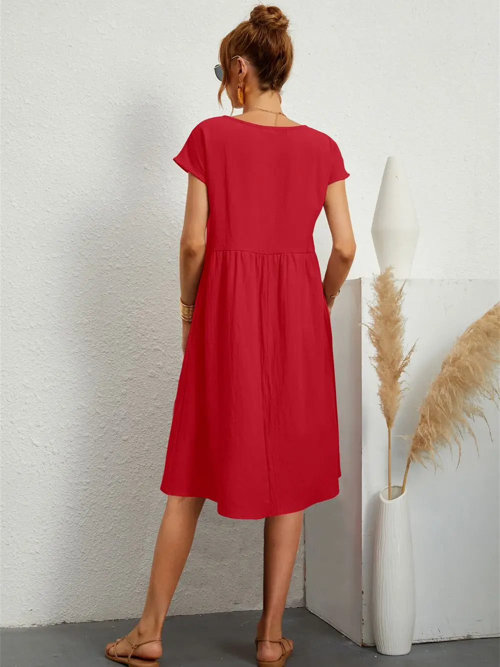 Faye – Casual Jurk met Zakken