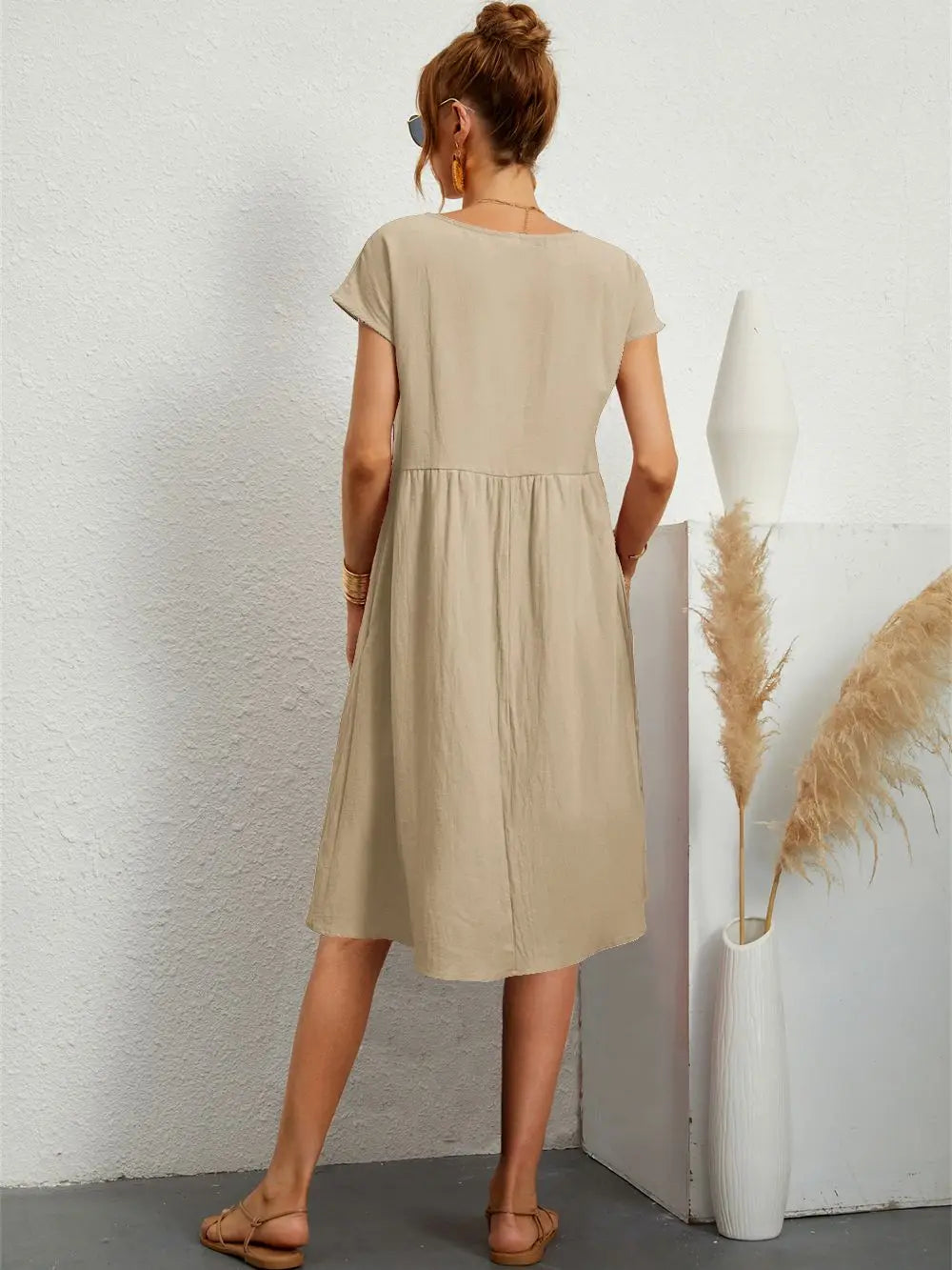 Faye – Casual Jurk met Zakken