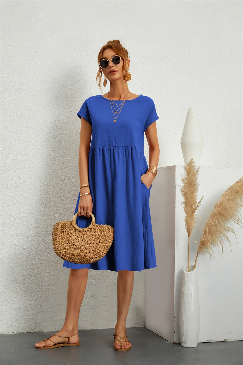 Faye – Casual Jurk met Zakken