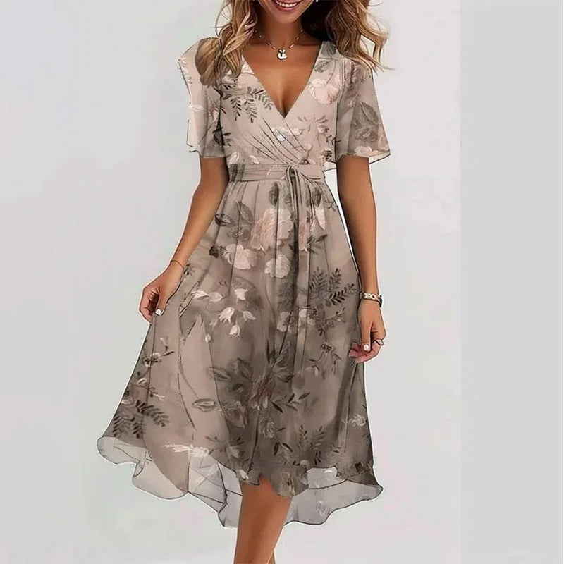Sofia | V-hals Boho Jurk
