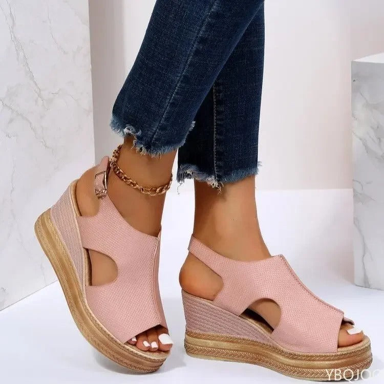 Livia | Orthopedische Sandalen met Sleehak
