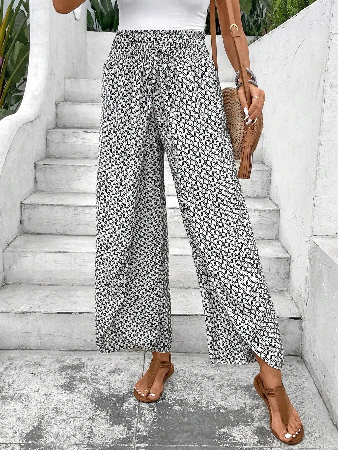 Celeste | Zomerse broek met Print