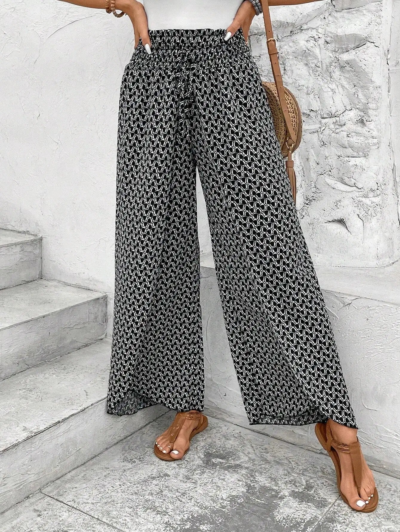 Celeste | Zomerse broek met Print
