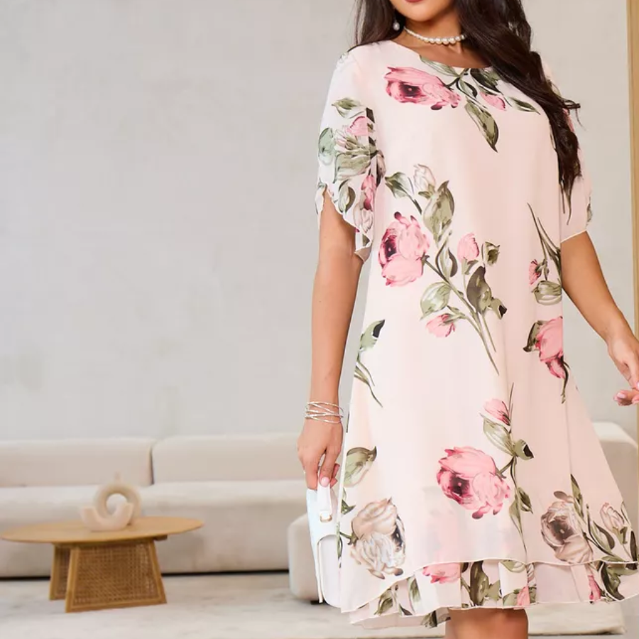 Amélie | Chiffon Maxi-Jurk