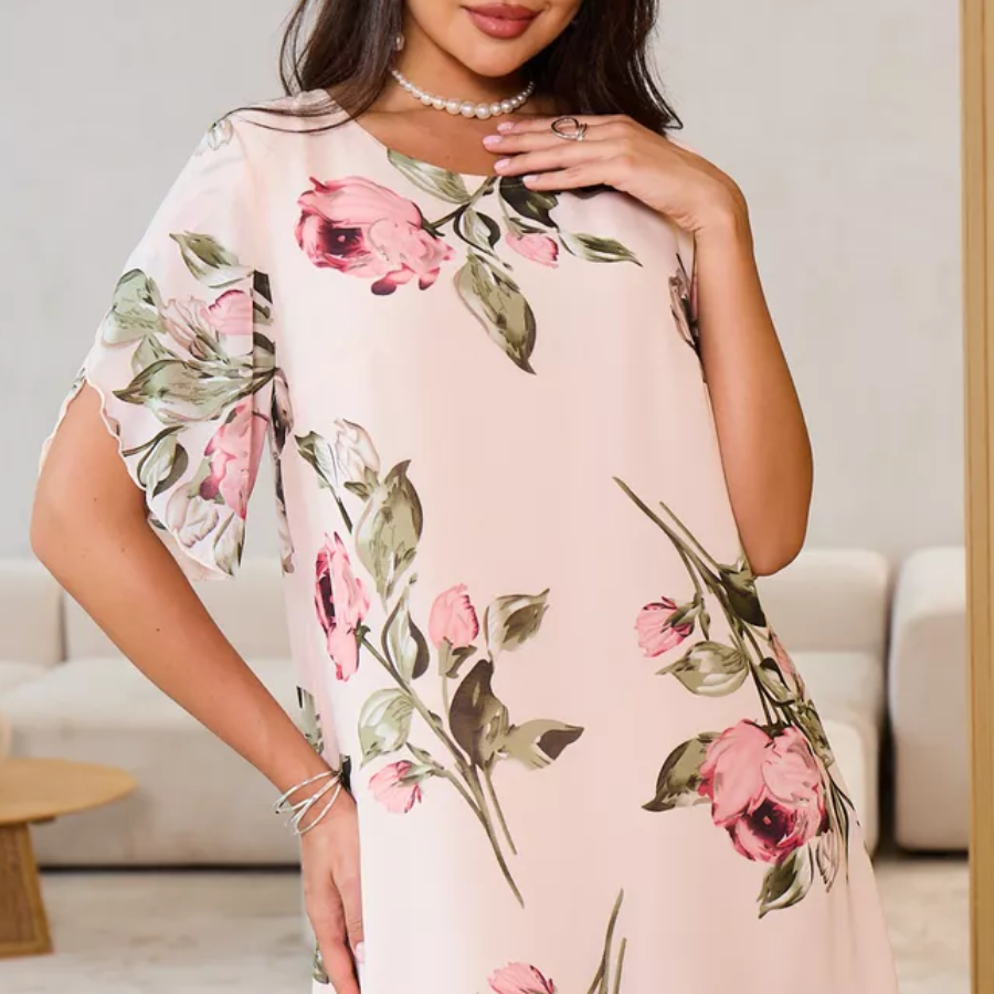 Amélie | Chiffon Maxi-Jurk