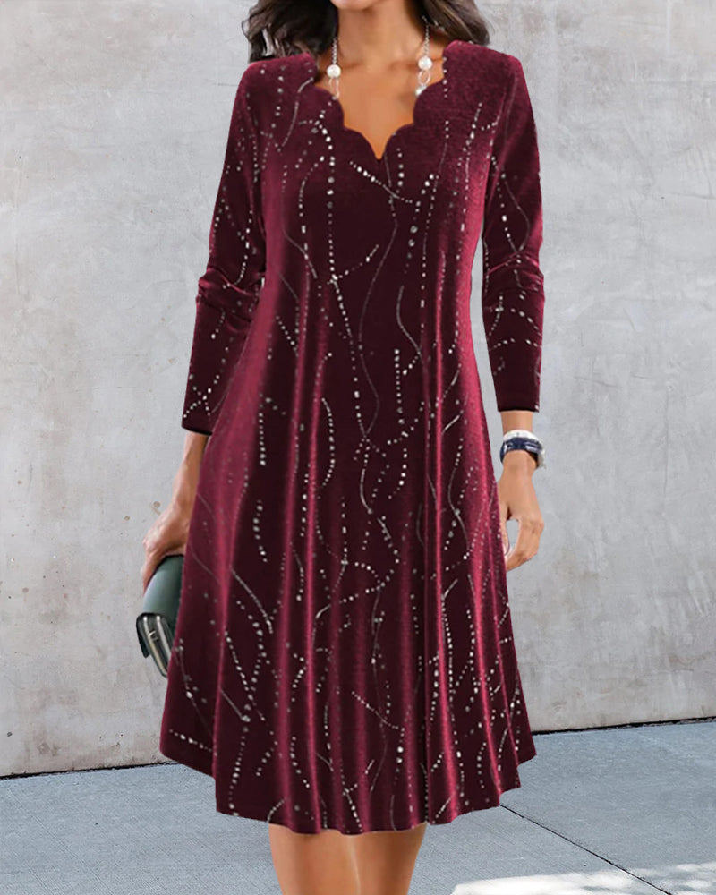 Elara | Elegant V-neck Dress