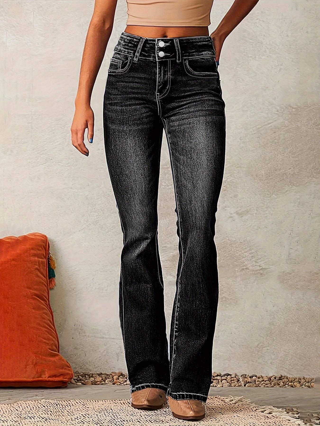 Aya™ | Hochtaillierte Flared-Jeans