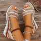 Saphine | Boho Wedge Sandalen