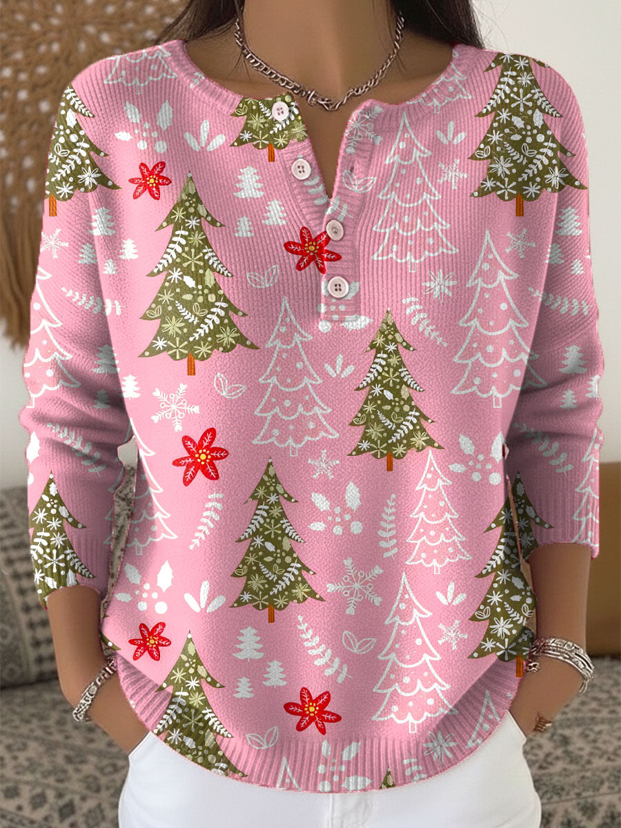 Clara | Cozy Winter Pines Holiday Sweater