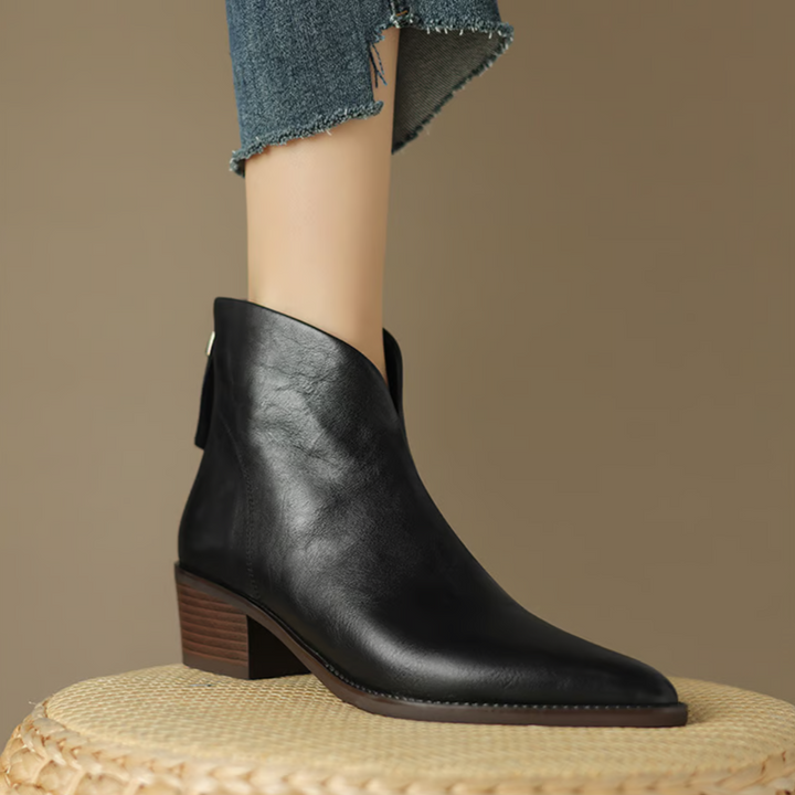 Celeste | Luxury Low Heel Ankle Boots