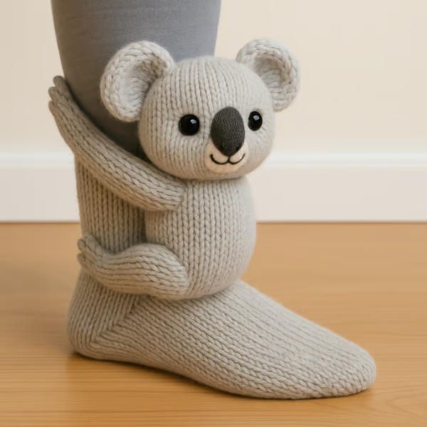 Mila | Cozy Animal Slipper Socks