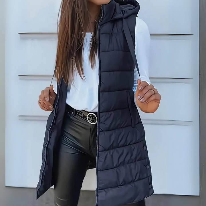 Sabrina | Hooded Lightweight Puffer Vest