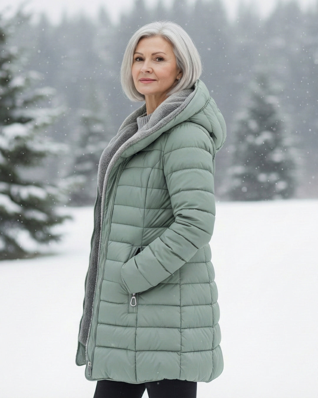 Ingrid | Fleece Lined Puffer Coat
