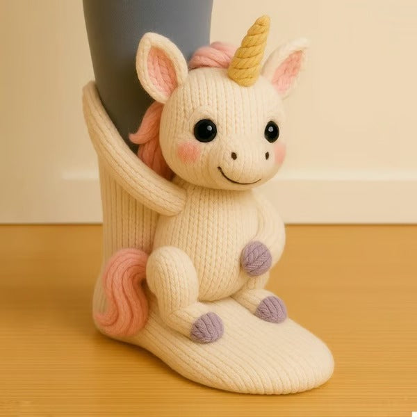 Mila | Cozy Animal Slipper Socks