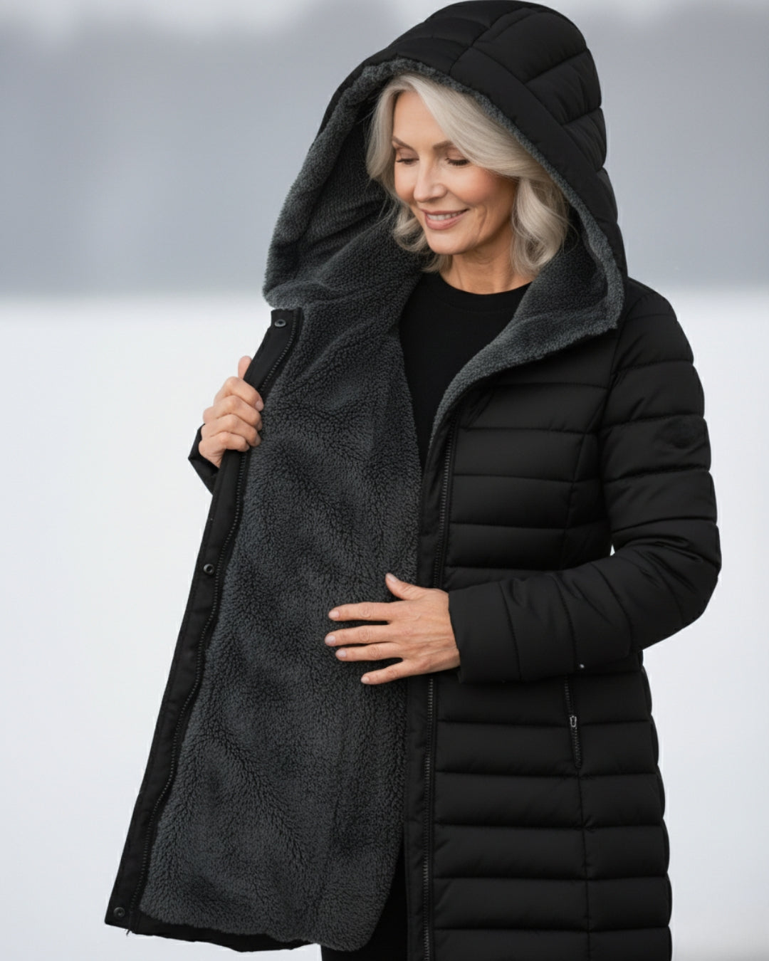 Ingrid | Fleece Lined Puffer Coat