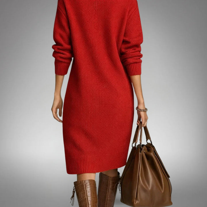 Lydia | Button Detail Midi Dress