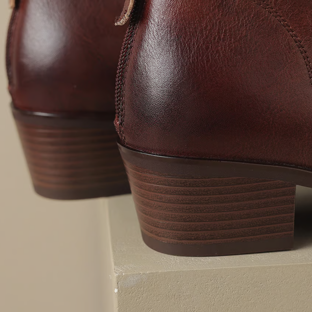 Celeste | Luxury Low Heel Ankle Boots