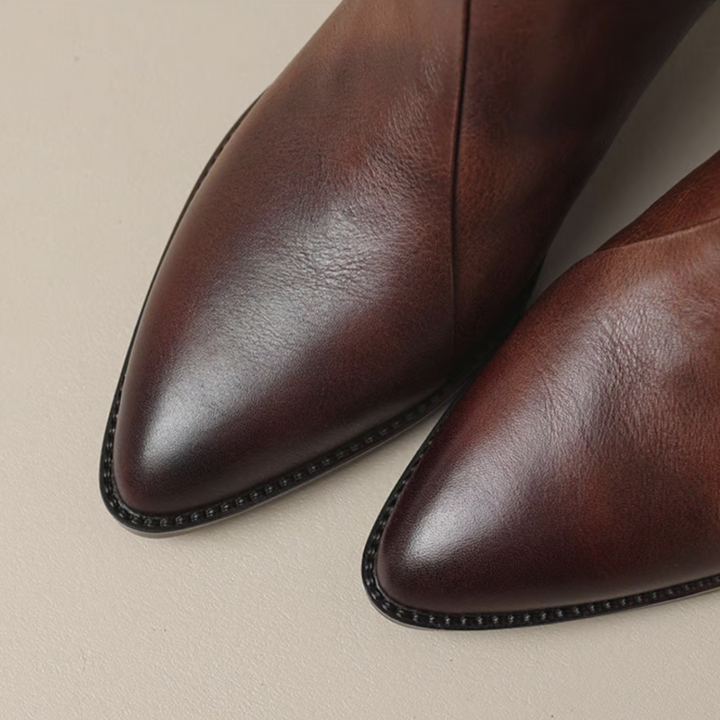 Celeste | Luxury Low Heel Ankle Boots
