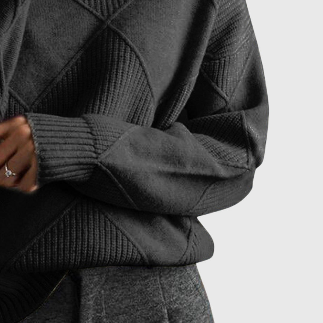 Marina | Geometric Knit Sweater