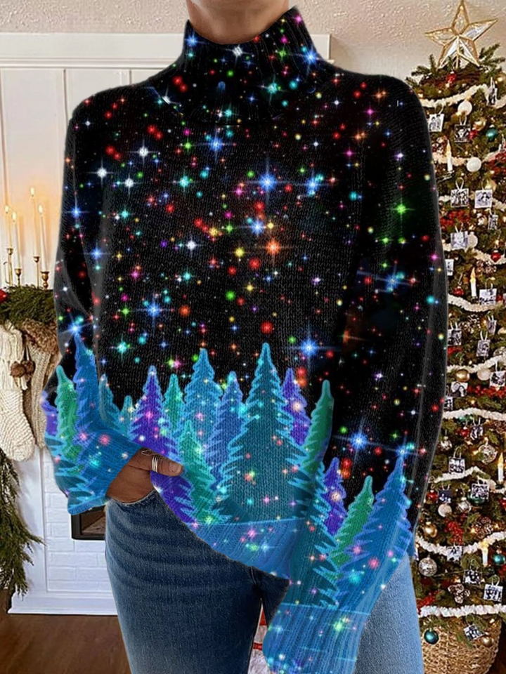 Selene | Sparkling Holiday Turtleneck Sweater