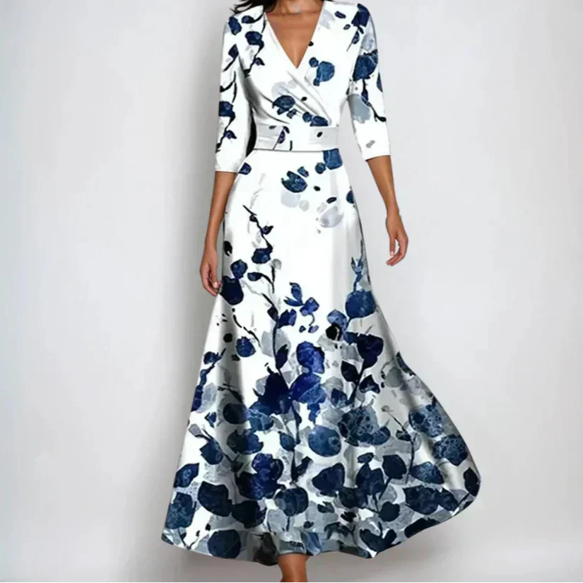 Elena | Wrap Style Midi Dress