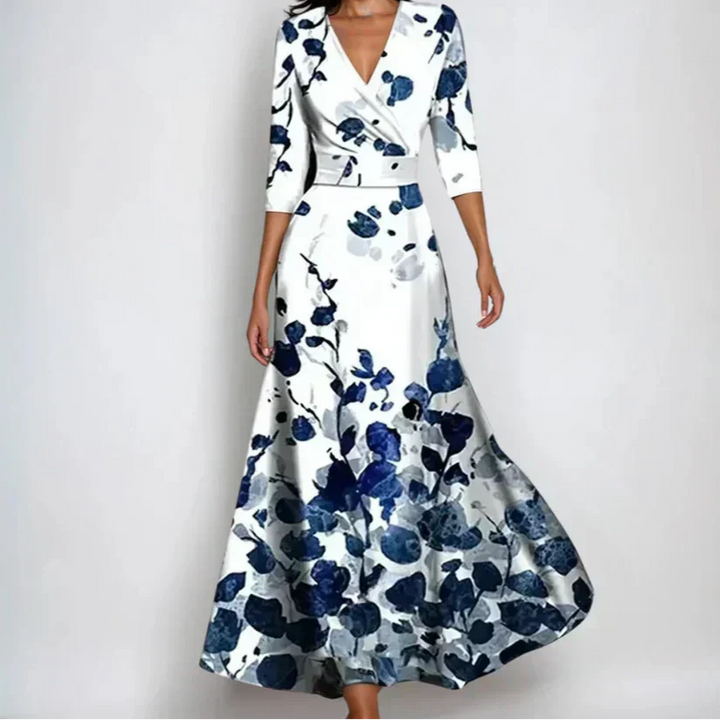 Elena | Wrap Style Midi Dress