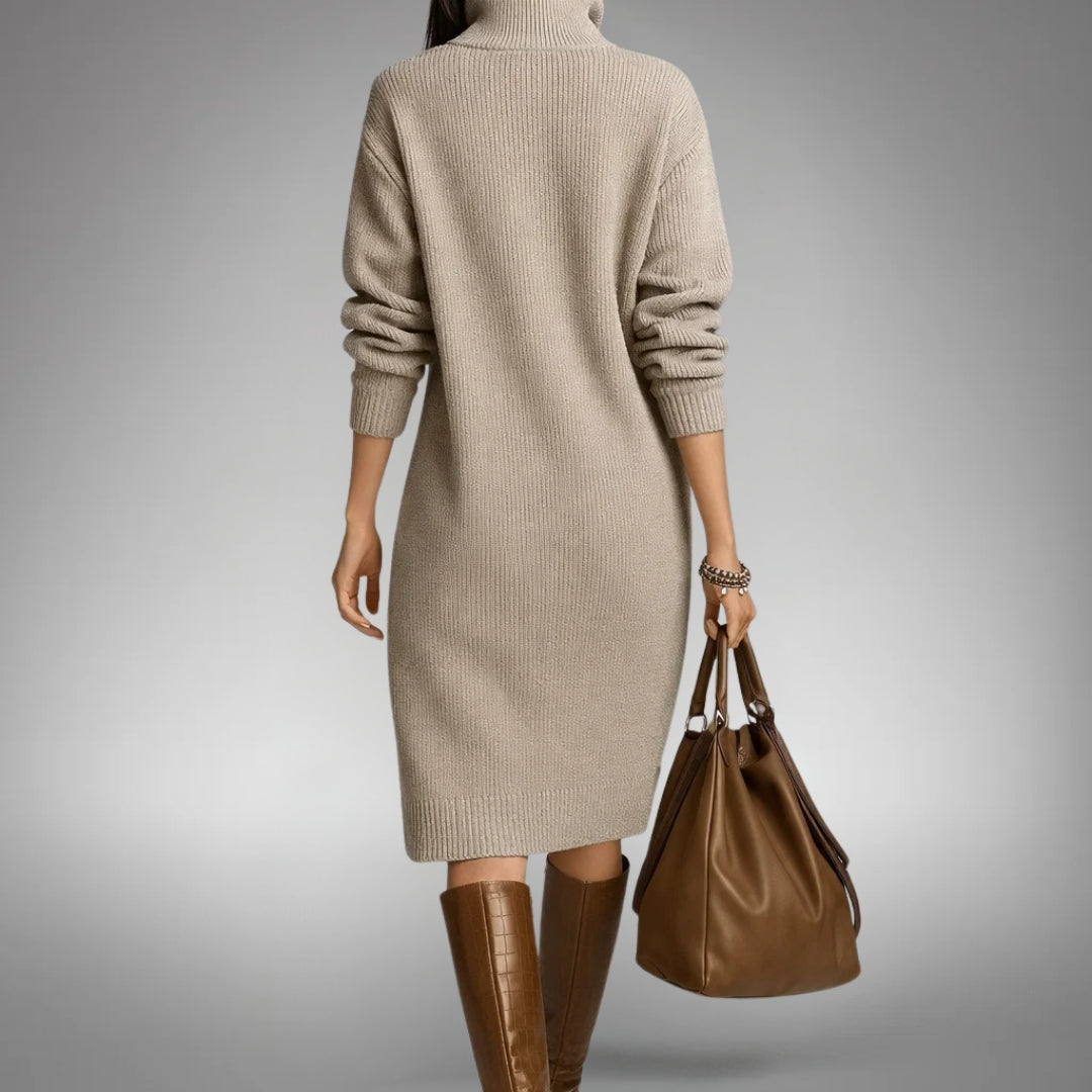 Lydia | Button Detail Midi Dress