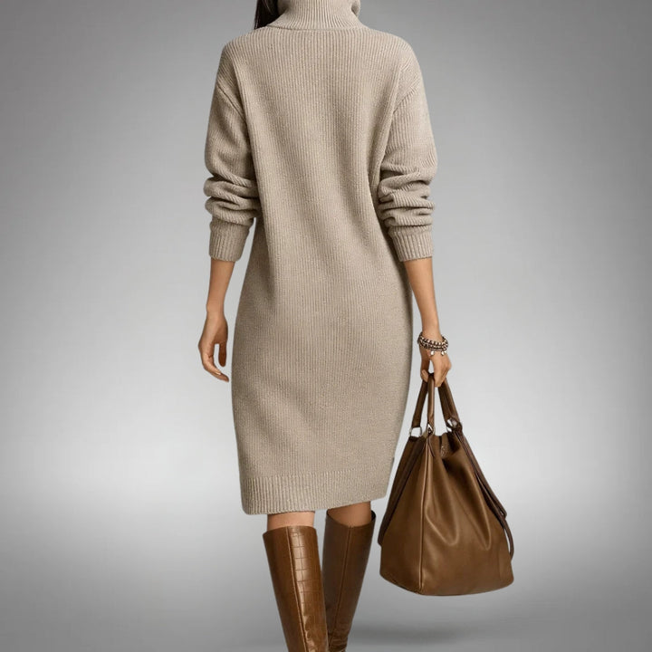 Lydia | Button Detail Midi Dress