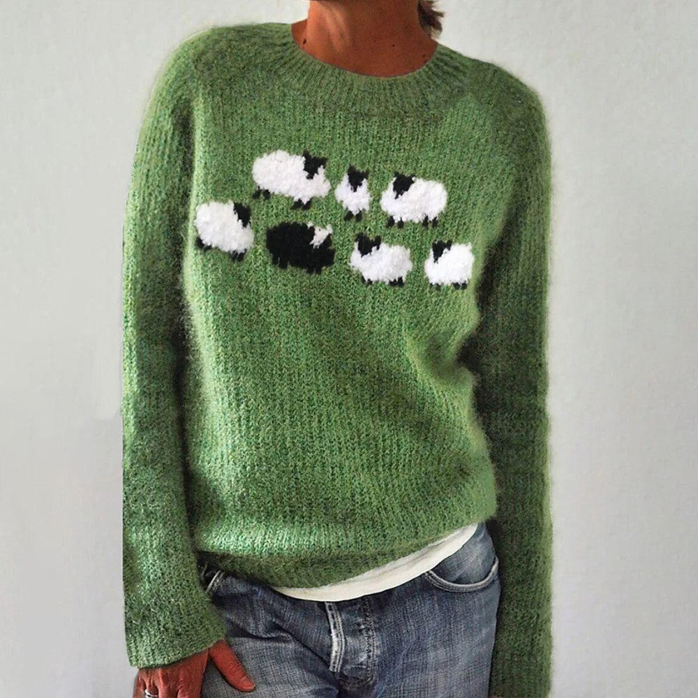 Isla | Green Printed Sweater