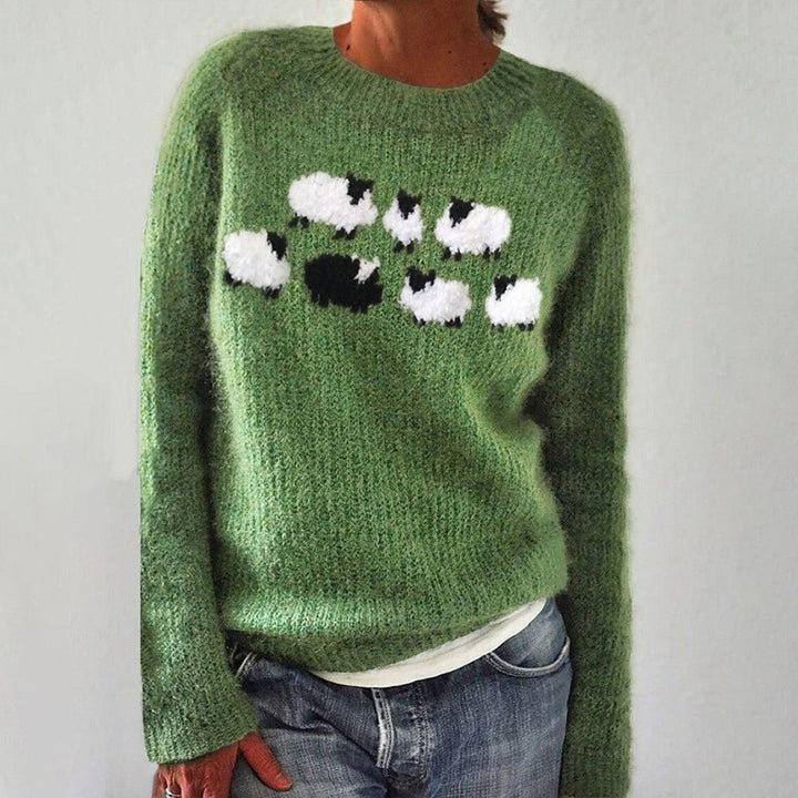 Isla | Green Printed Sweater