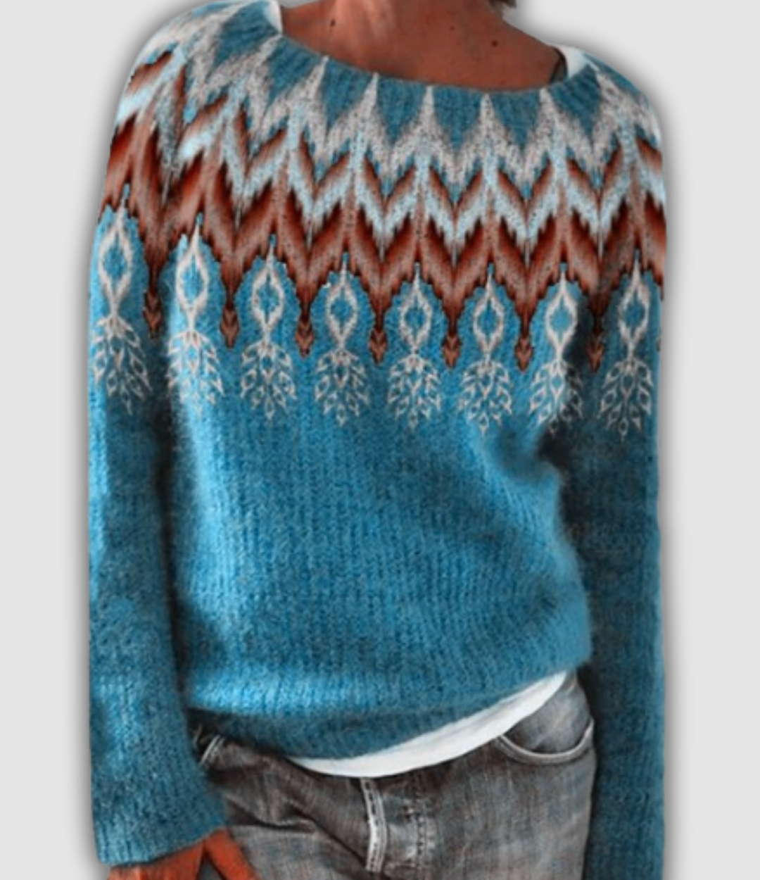 Adelyn | Scandinavian Pattern Cozy Sweater