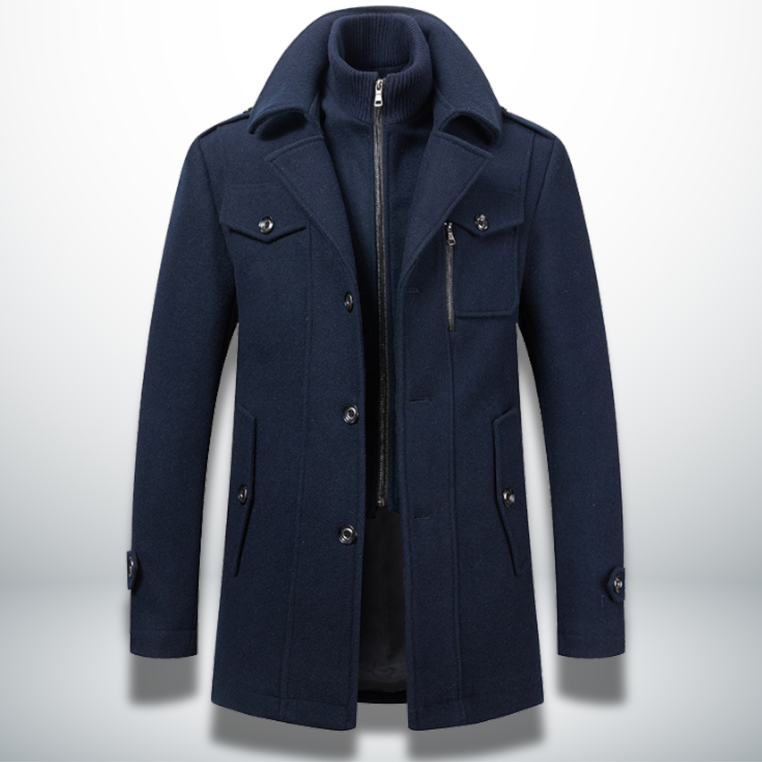 Raymond | Wool-Blend Winter Coat with Timeless Design