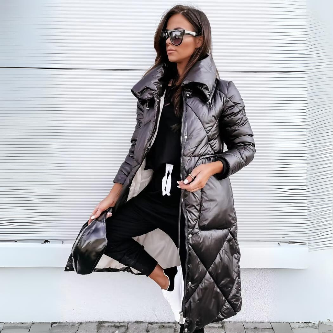 Rosalind | Long Quilted Winter Coat