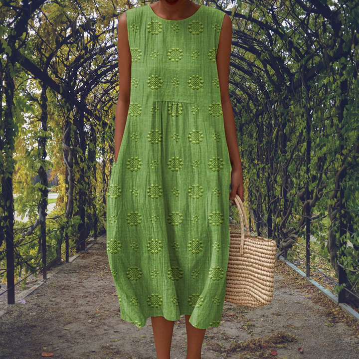 Penelope | Sleeveless Flowing Midi Dress