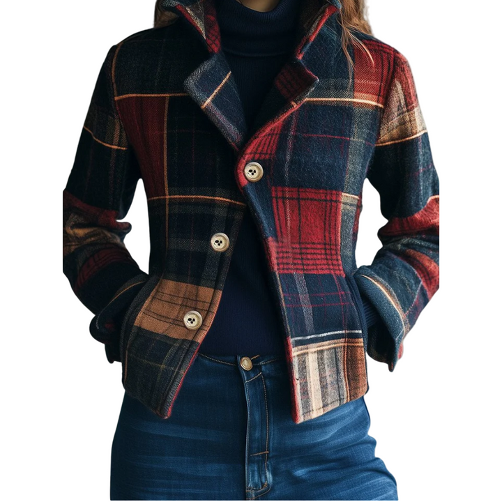 Clara | Classic Plaid Wool Jacket