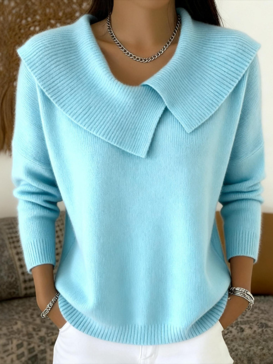 Elise | Soft Collar Winter Knit